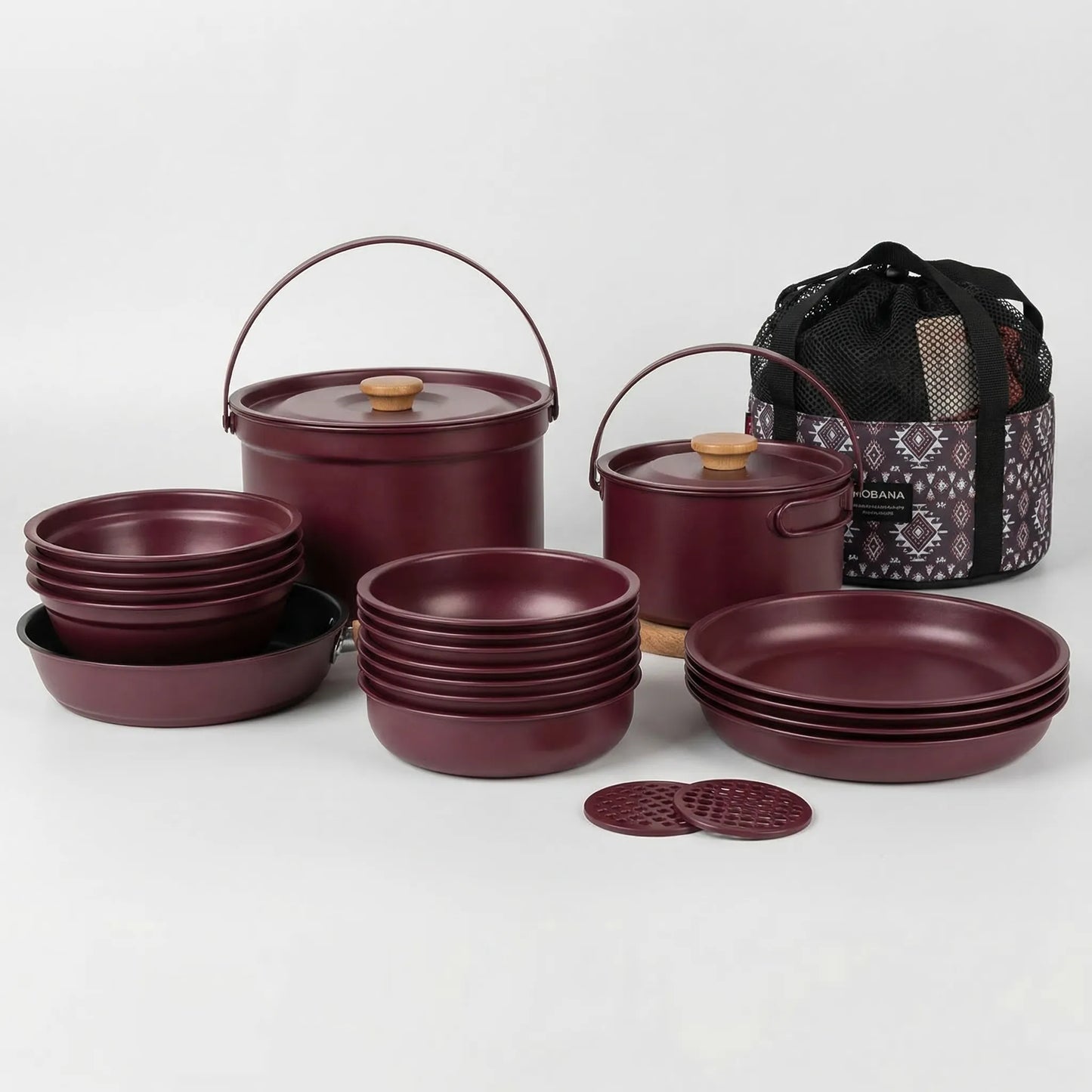 Portable Multi-Piece Outdoor Cookware Set -  Outvenco