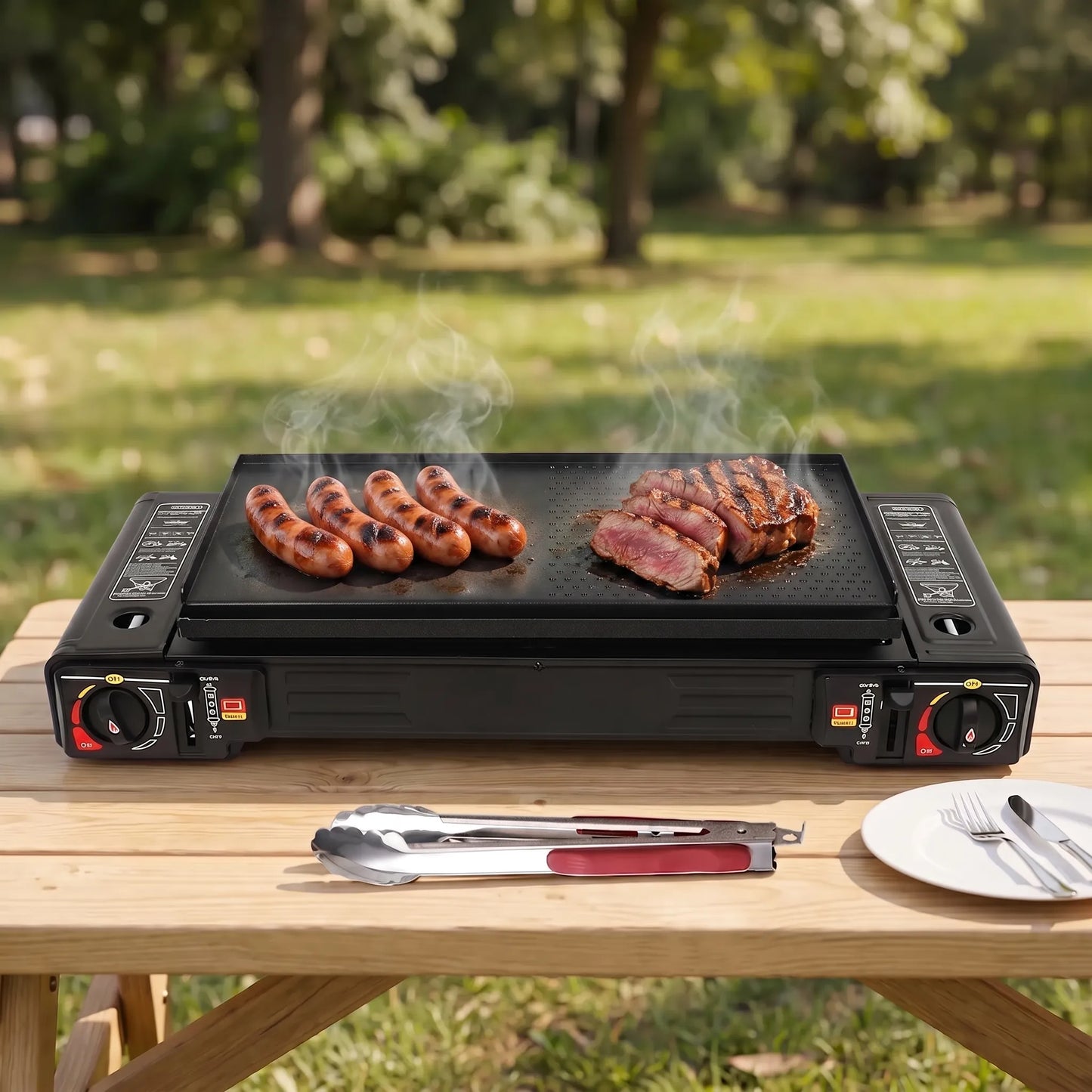 Portable Twin Burner Stove - Veldia