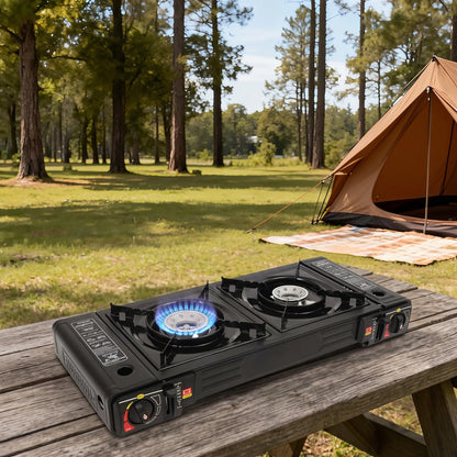 Portable Twin Burner Stove - Veldia