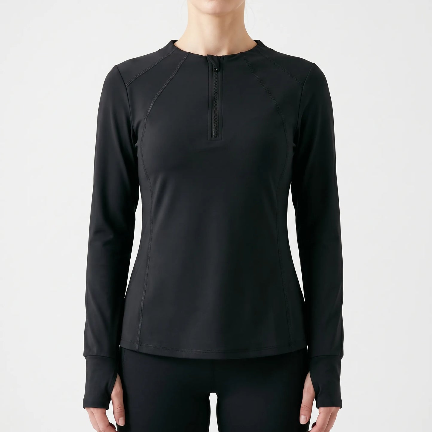 Quarter-Zip Sports Top -  Samantha