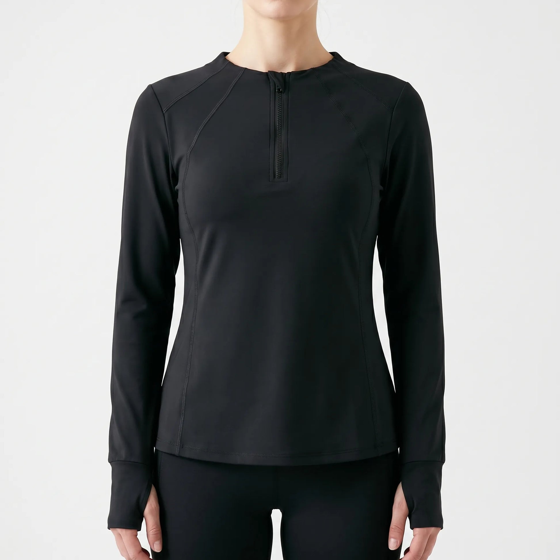Quarter-Zip Sports Top -  Samantha
