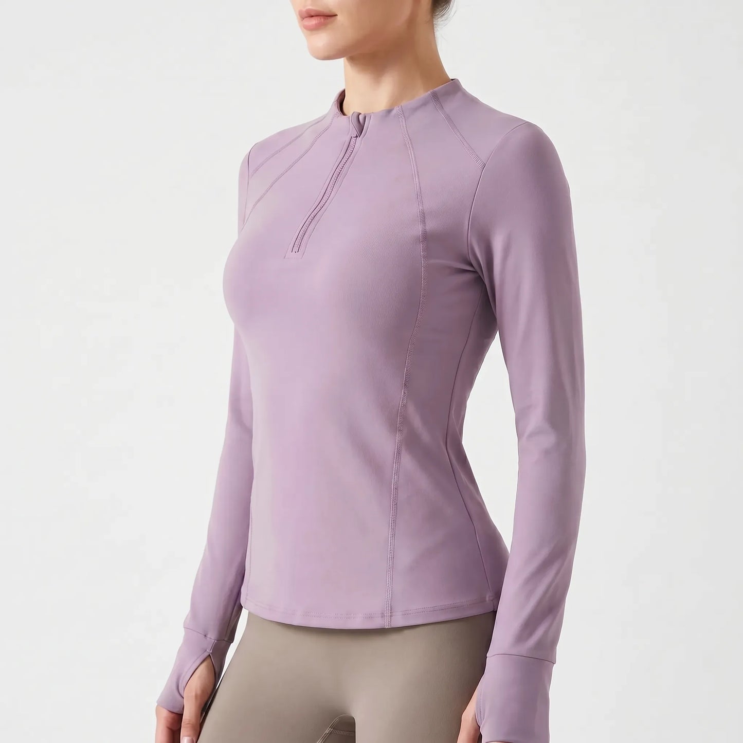 Quarter-Zip Sports Top -  Samantha