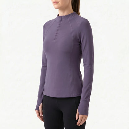 Quarter-Zip Sports Top -  Samantha