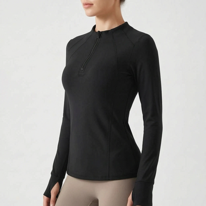 Quarter-Zip Sports Top -  Samantha