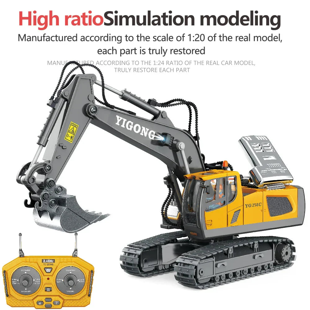 Radio Controlled Excavator Model - RumbleArm
