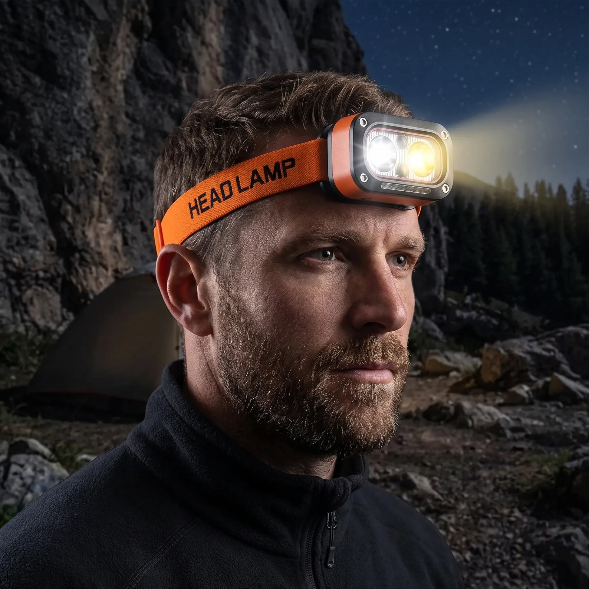 Rechargeable Headlamp With Motion Sensor - Glarix