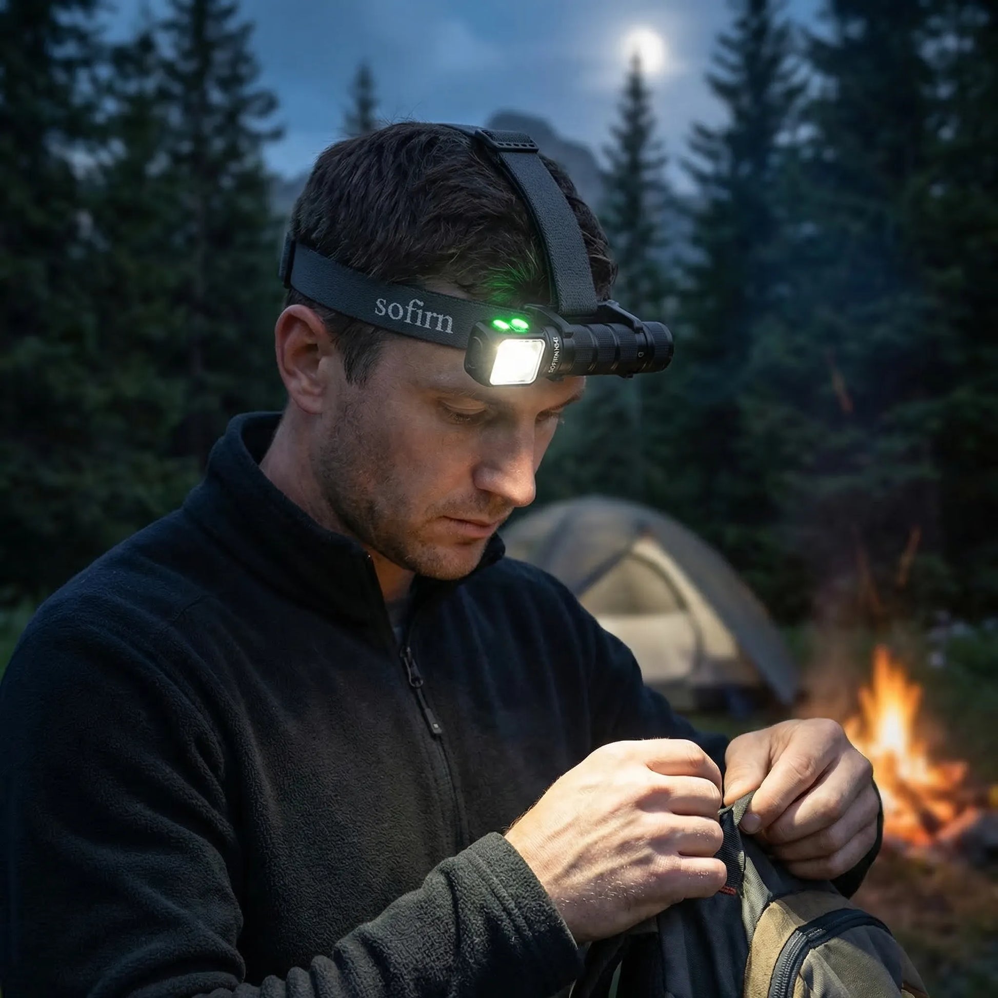 Rechargeable LED Headlamp With Magnetic Base -  Luxtrek