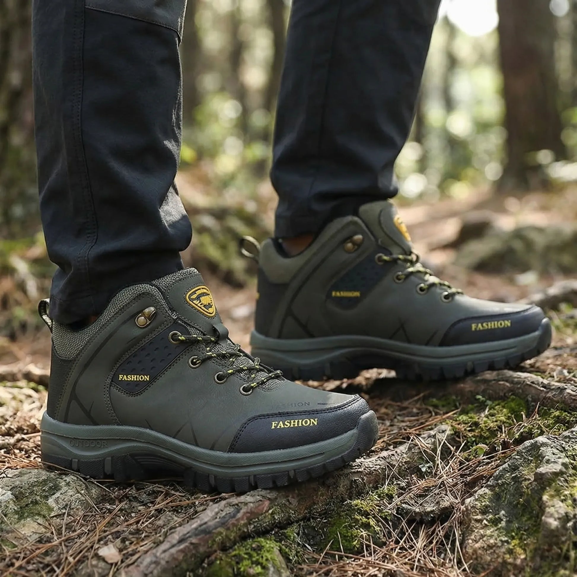 Retro-Style Ankle Hiking Boot -  Terraxen