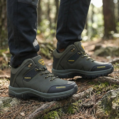 Retro-Style Ankle Hiking Boot -  Terraxen