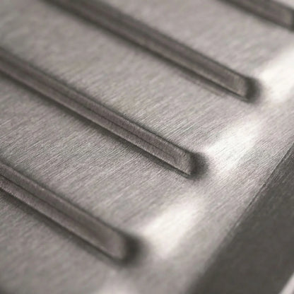 Ridged Titanium Camping Grill Plate With Tongs -  Flamekit