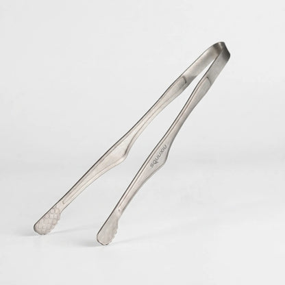 Ridged Titanium Camping Grill Plate With Tongs -  Flamekit