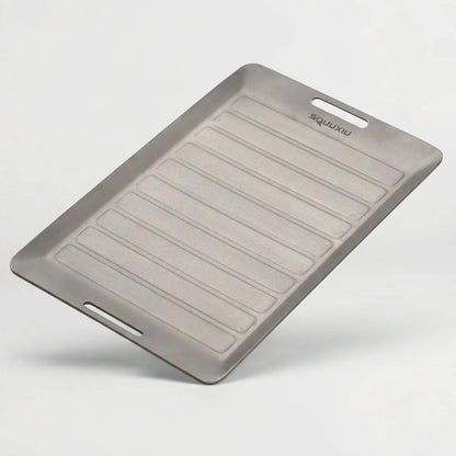 Ridged Titanium Camping Grill Plate With Tongs -  Flamekit