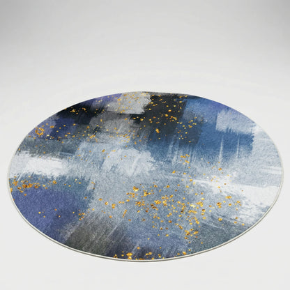 Round Abstract Boho Rug - Auralune