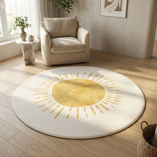 Round Accent Floor Rug - Cirawarm