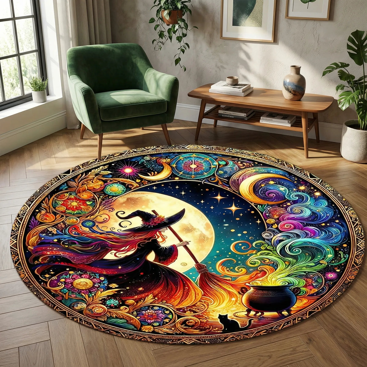 Round Decorative Area Rug - Mystivelle