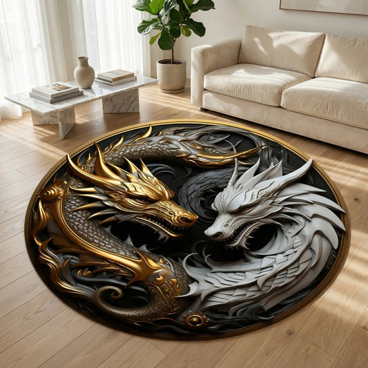 Round Decorative Floor Rug - Yinoro