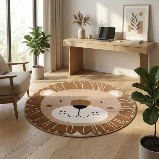 Round Decorative Play Rug - Lionaroo