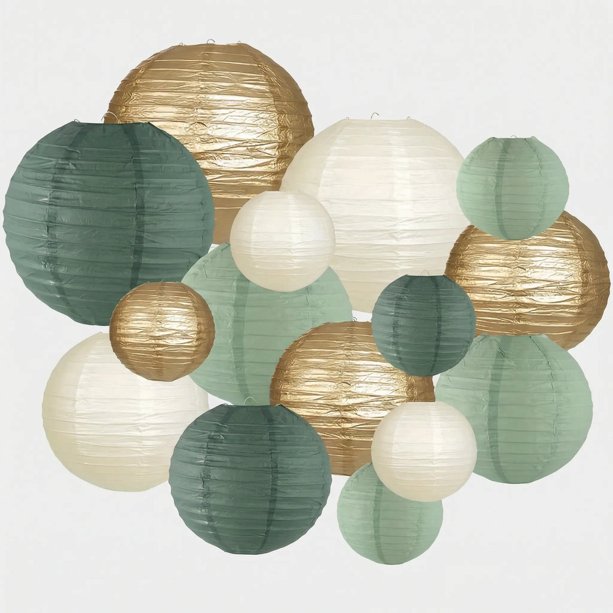 Round Hanging Lantern Set - Festivara