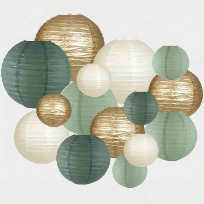 Round Hanging Lantern Set - Festivara