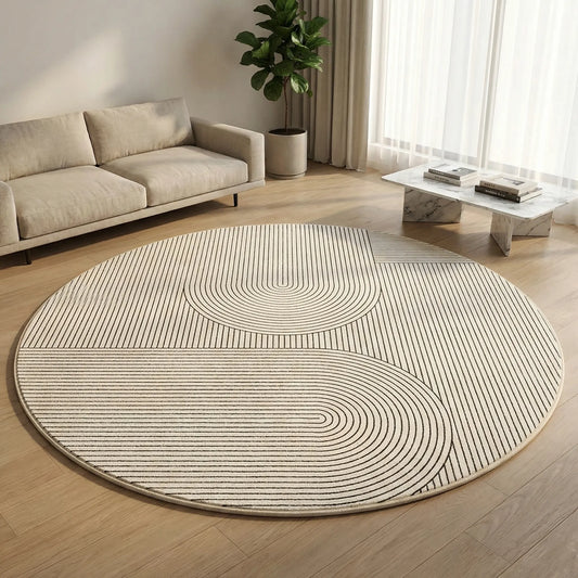 Round Modern Area Rug - NordivaRug