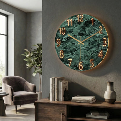 Round Modern Wall Clock - LuminaraClock