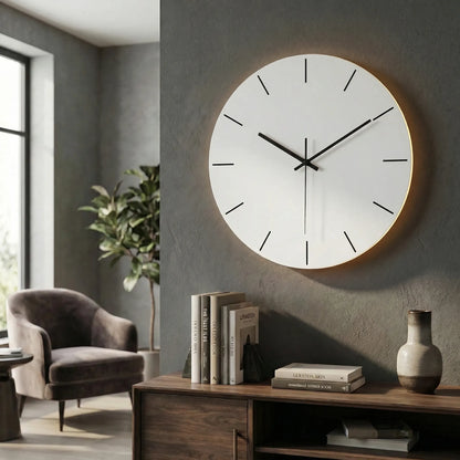 Round Modern Wall Clock - LuminaraClock