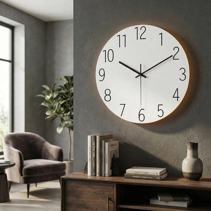 Round Modern Wall Clock - LuminaraClock