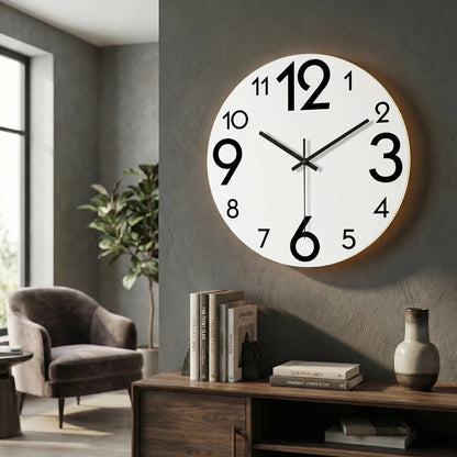 Round Modern Wall Clock - LuminaraClock