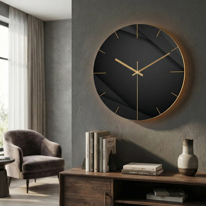 Round Modern Wall Clock - LuminaraClock