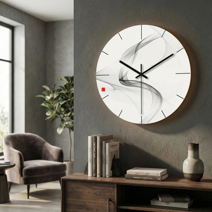 Round Modern Wall Clock - LuminaraClock