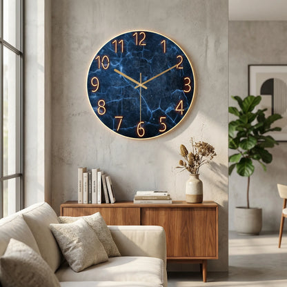 Round Modern Wall Clock - LuminaraClock