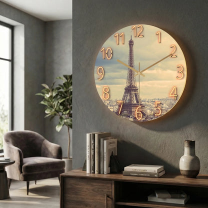 Round Modern Wall Clock - LuminaraClock