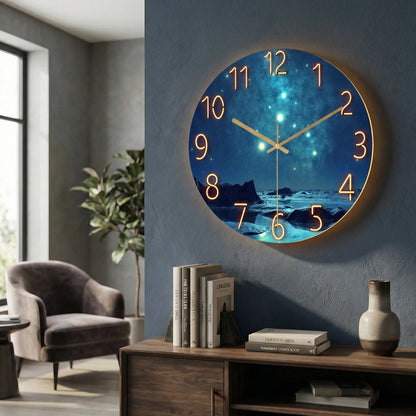 Round Modern Wall Clock - LuminaraClock