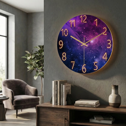 Round Modern Wall Clock - LuminaraClock