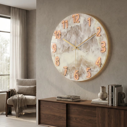 Round Modern Wall Clock - LuminaraClock
