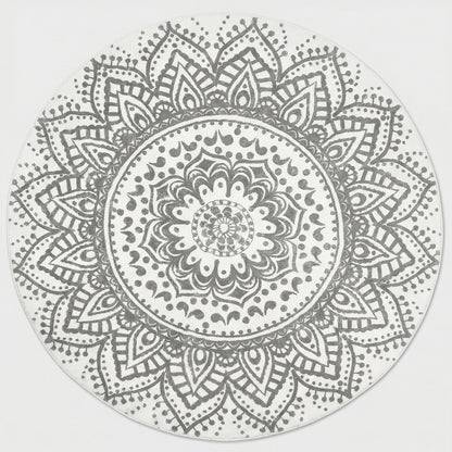 Round Patterned Accent Rug - Mandavelle