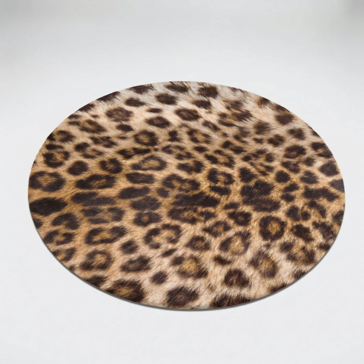 Round Patterned Area Rug - Leopura
