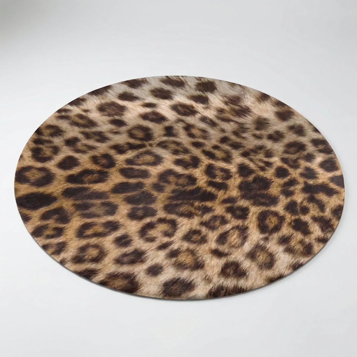 Round Patterned Area Rug - Leopura