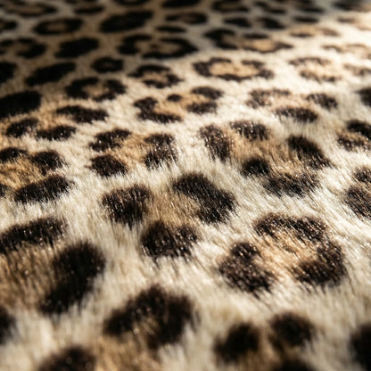 Round Patterned Area Rug - Leopurex