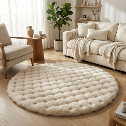 Round Plush Area Rug - Veloura