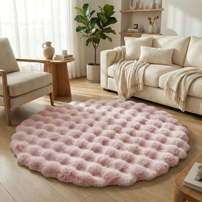 Round Plush Area Rug - Veloura