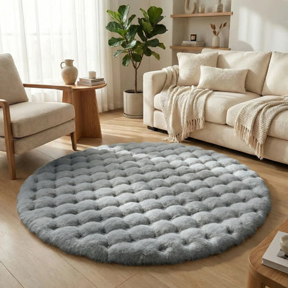 Round Plush Area Rug - Veloura