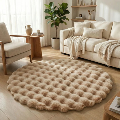 Round Plush Area Rug - Veloura