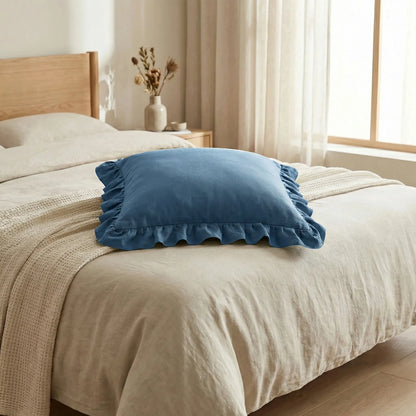 Ruffled Square Pillow Cover - Ruffelle