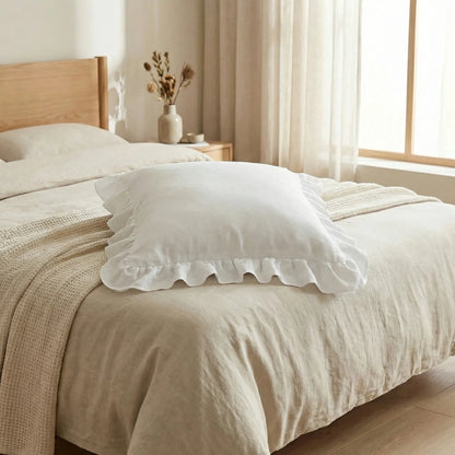 Ruffled Square Pillow Cover - Ruffelle