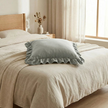 Ruffled Square Pillow Cover - Ruffelle