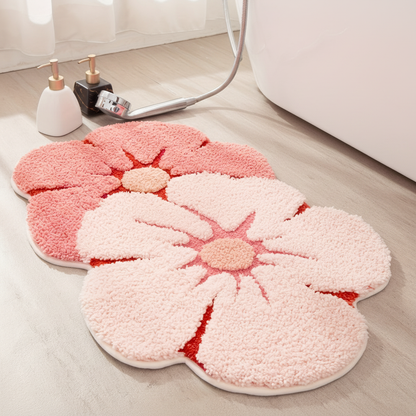 Rutschfester Badezimmer Teppich - FloraPlush