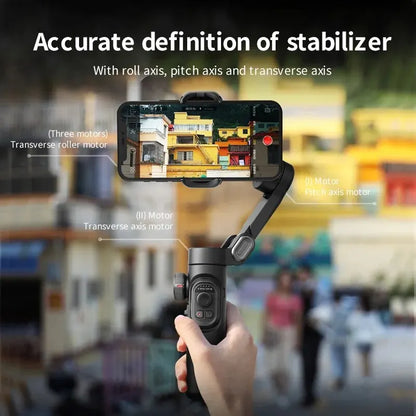 3-Axis Smartphone Gimbal Stabilizer with AI Tracking & Face Detection – Alvion