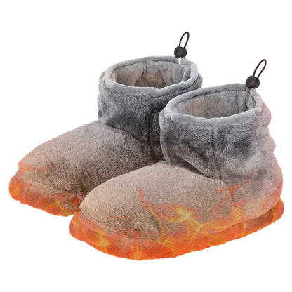 Electric USB Slippers with Plush Lining – WarmFeet