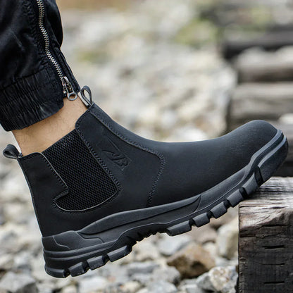 Men's waterproof safety work boots with steel toe & wide fit – Magnus